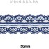 5002-2 Кружево синтетическое 50мм Ц:1 Т.Синий