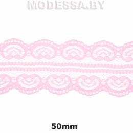 5002-2 Кружево синтетическое 50мм Ц:11 Розовый