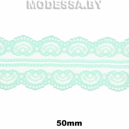 5002-2 Кружево синтетическое 50мм Ц:13 Мятный