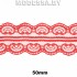  5002-2 Кружево синтетическое 50мм Ц:2 Красный