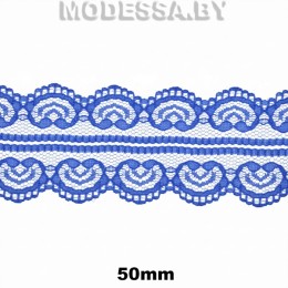 5002-2 Кружево синтетическое 50мм Ц:9 Синий