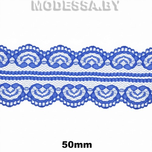 5002-2 Кружево синтетическое 50мм Ц:9 Синий