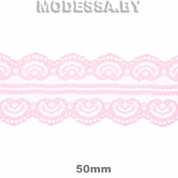 5002-2 Кружево синтетическое 50мм Ц:Розовый 