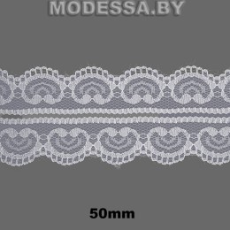 5002-2 Кружево синтетическое 50мм Ц:Белый 