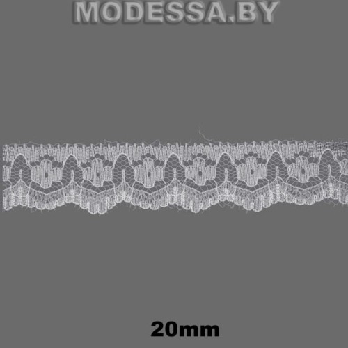 5142-1 Кружево синтетическое 20мм Ц:Белый 