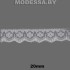 5142-1 Кружево синтетическое 20мм Ц:Белый 
