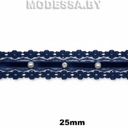 6150 CF/403 Т Тесьма синт. 25мм Ц:Cиний