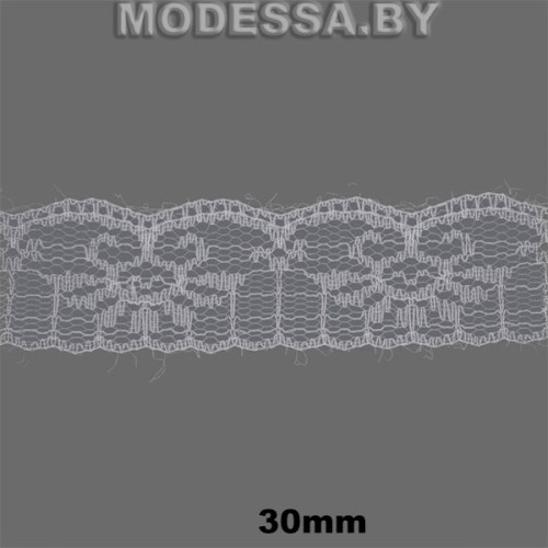 722А Кружево синтетическое 30мм Ц:Белый 