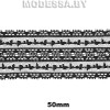 741-2А Кружево синтетическое 50мм Ц:Чёрный 