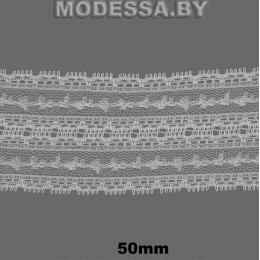 741-2А Кружево синтетическое 50мм Ц:Молочный 