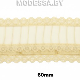 8 S Тесьма синт. 65мм Ц:1 Бежевый