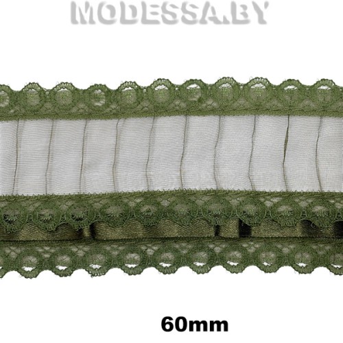 8 S Тесьма синт. 65мм Ц:3 Зелёный