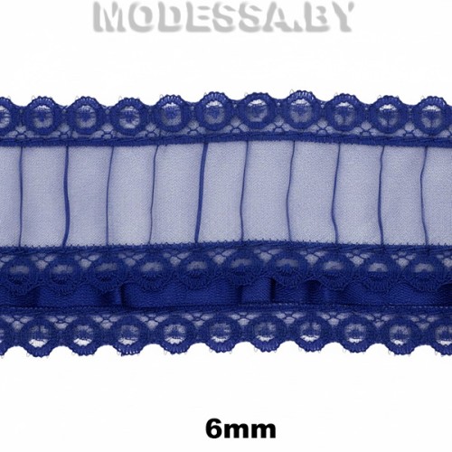 8 S Тесьма синт. 60мм Ц:6 Синий