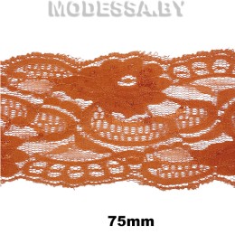 914 Кружево синтетическое 75мм Ц:26 Рыжий 