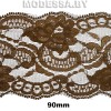 914 Кружево синтетическое 90мм Ц:3 Коричневый