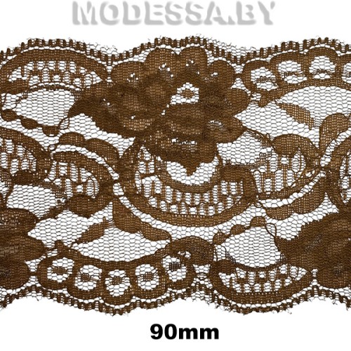 914 Кружево синтетическое 90мм Ц:3 Коричневый