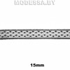 9188 Кружево синтетическое 15мм Ц:Чёрный 