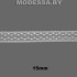 9188 Кружево синтетическое 15мм Ц:Белый 
