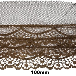 9-S Тесьма синтетич. 100мм Ц:Коричневый 