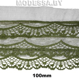 9-S Тесьма синтетич. 100мм Ц:Зелёный