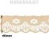 G53 Кружево синтетическое 40мм Ц:3 Бежевый