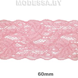 0564 CLA Кружево синтетич. 60мм Ц:T133 Розовый