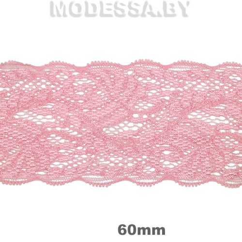 0564 CLA Кружево синтетич. 60мм Ц:T133 Розовый