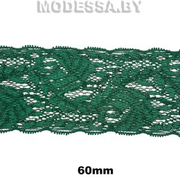 0564 CLA Кружево синтетич. 60мм Ц:T265 Зелёный