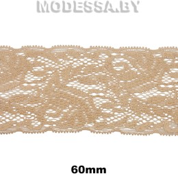0564 CLA Кружево синтетич. 60мм Ц:T267 Бежевый