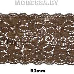 1001 (248/8579) Кружево 90мм Ц:7 Т.Коричневый 