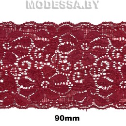 1001 (248/8579) Кружево 90мм Ц:74 Т.Бордовый 