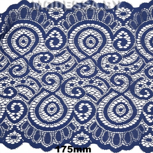 1244 Кружево синтетическое 175мм Ц:Синий 