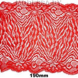 17521 Кружево синтетическое 185мм Ц:Красный 
