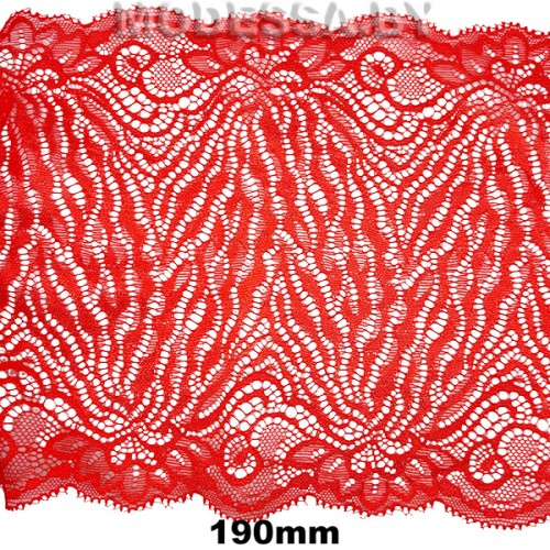 17521 Кружево синтетическое 185мм Ц:Красный 
