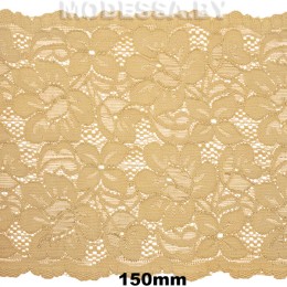 2079 Кружево синтетич. 150мм Ц:13 Св.Коричневый