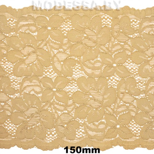 2079 Кружево синтетич. 150мм Ц:13 Св.Корич