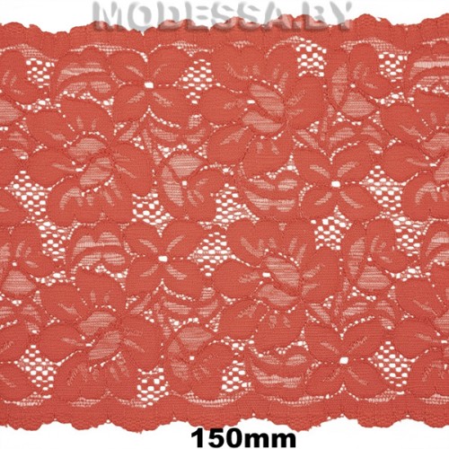 2079 Кружево синтетич. 150мм Ц:26 Рыжий