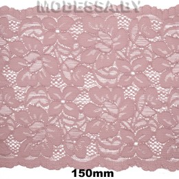 2079 Кружево синтетич. 150мм Ц:36 Гр.Розовый 