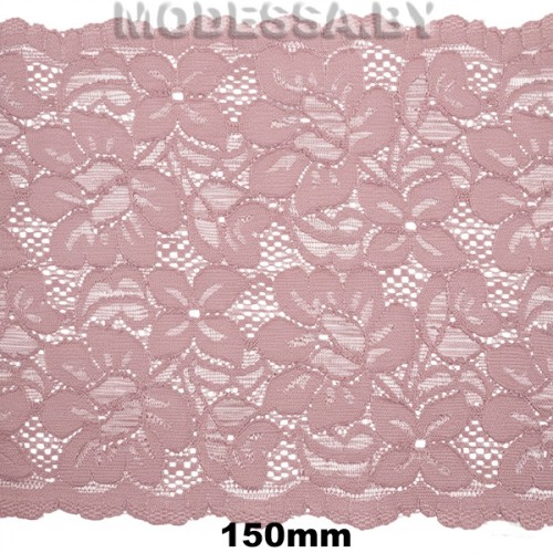 2079 Кружево синтетич. 150мм Ц:36 Гр.Розовый 