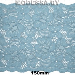2079 Кружево синтетическое 150мм Ц:Голубой
