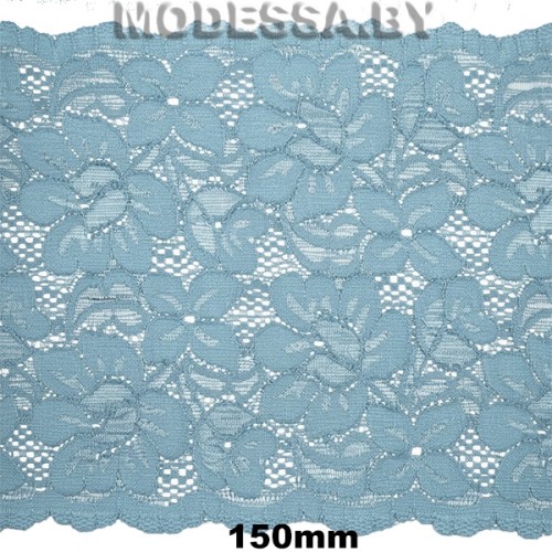 2079 Кружево синтетическое 150мм Ц:Голубой