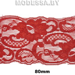 2245 Кружево синтетич. 80мм Ц:11 Бордовый 