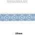 2708 Кружево синтетич. 25мм Ц:05 Голубой