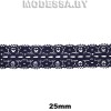 2708 Кружево синтетич. 25мм Ц:14 Синий
