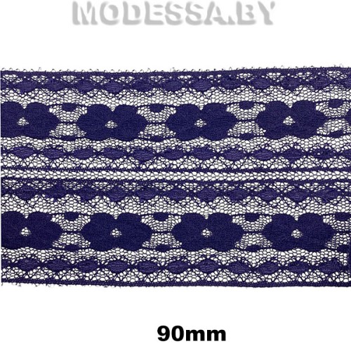 4904 Кружево синтетическое 80мм Ц:Синий 