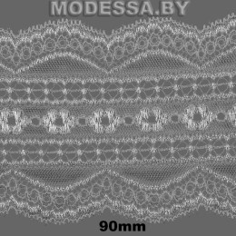 4960 Кружево синтетич. 100мм Ц:Молочный