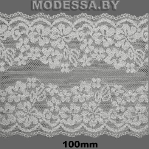 5019 Кружево синтетич. 100мм Ц:Молочный 