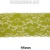 9031 Кружево синтетич. 55мм Ц:12 Салатовый 