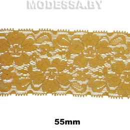 9031 Кружево синтетич. 55мм Ц:13 Горчица 