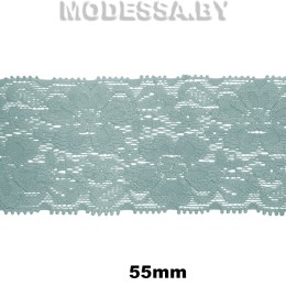 9031 Кружево синтетич. 55мм Ц:15 Св.Голубой